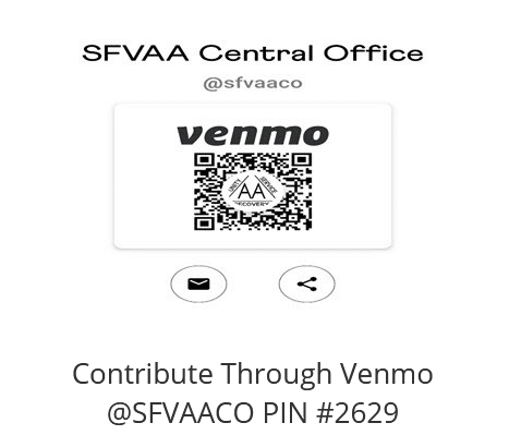 Venmo QR code for SFVAA Central Office (@sfvaaco)